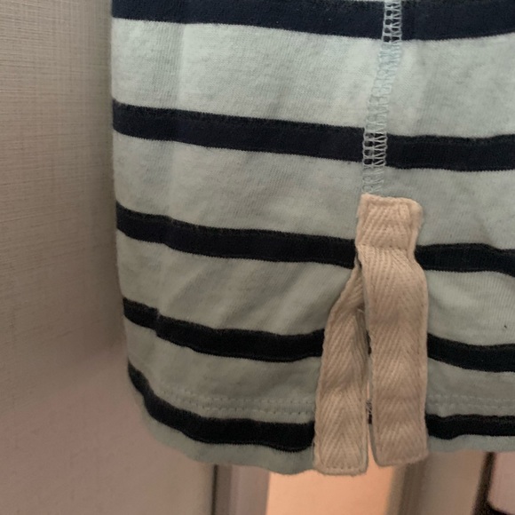 Theory navy and mint stripped t-shirt dress - Picture 4 of 5